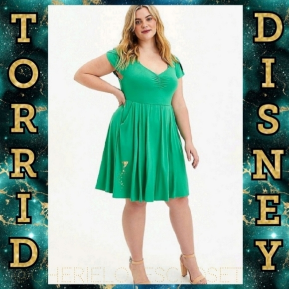 torrid Dresses & Skirts - TORRID DISNEY Tinkerbell Shirred Dress!